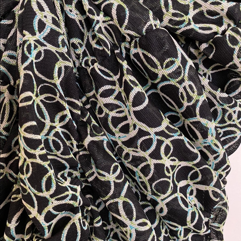 Max Studio Ruched Pattern Fit & Flare Ruched Dress - Picture 4 of 4